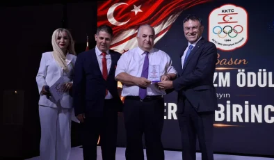 TİMBİR Yüksek İstişare Kurulu Üyesi Ertan Birinci’ye KKTC Milli Olimpiyat Komitesi’nden ödül