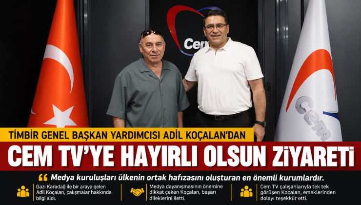 TİMBİR’DEN CEM TV’YE HAYIRLI OLSUN ZİYARETİ