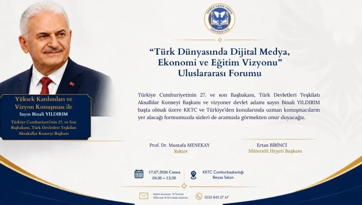 KKTC’de dijital medya, ekonomi ve eğitim vizyonu forumu düzenleniyor