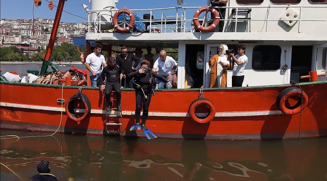 Haliç’te çevre farkındalık dalışı: “Canlıların yaşaması asla mümkün değil”
