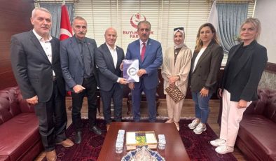 BBP Genel Başkanı Destici’ye medya meslek yasasını anlattılar