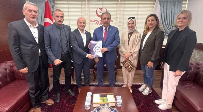 BBP Genel Başkanı Destici’ye medya meslek yasasını anlattılar