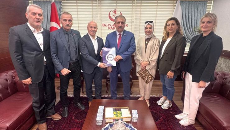 BBP Genel Başkanı Destici’ye medya meslek yasasını anlattılar